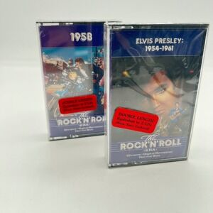 Elvis Presley 1954-1961 & 1958 The‎ Rock N Roll Era Cassette Tapes SEALED